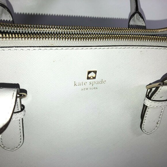 Kate Spade NY Charlotte Street Reena Tote Bag Stone Ice Gray Shoulder Purse - Picture 4 of 16